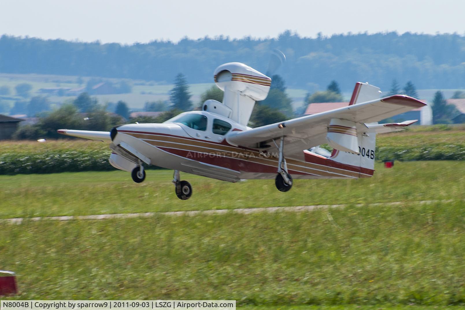 N8004B, 1980 Consolidated Aeronautics Inc. Lake LA-4-200 C/N 1022, Landing Grenchen.