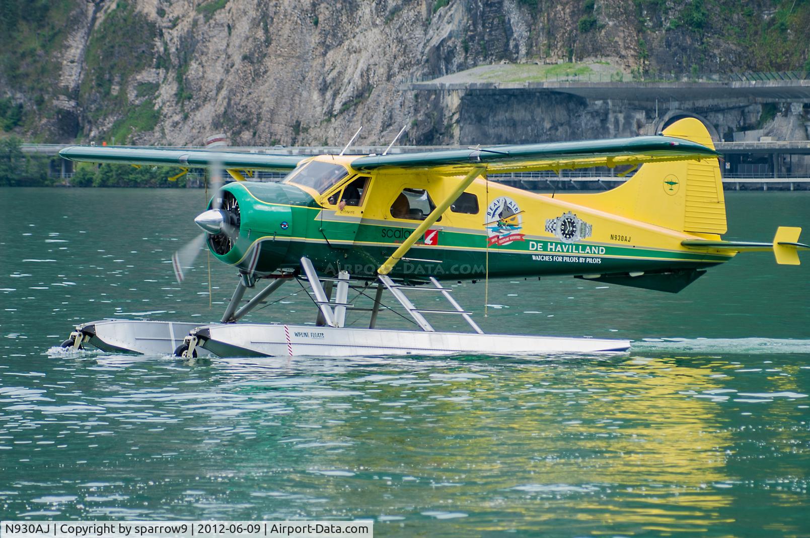 N930AJ, 1957 De Havilland Canada DHC-2 C/N 1286, Hergiswil/Lake of Four Cantons/Switzerland. Reg cancelled 2014-03-31.