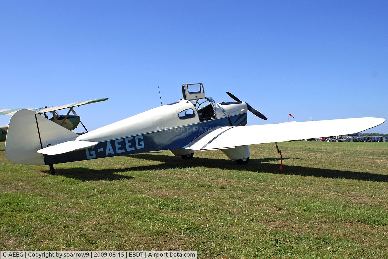 G-AEEG, 1936 Miles M-3A Falcon Major C/N 216, Oldtimer-rally Schaffen-Diest