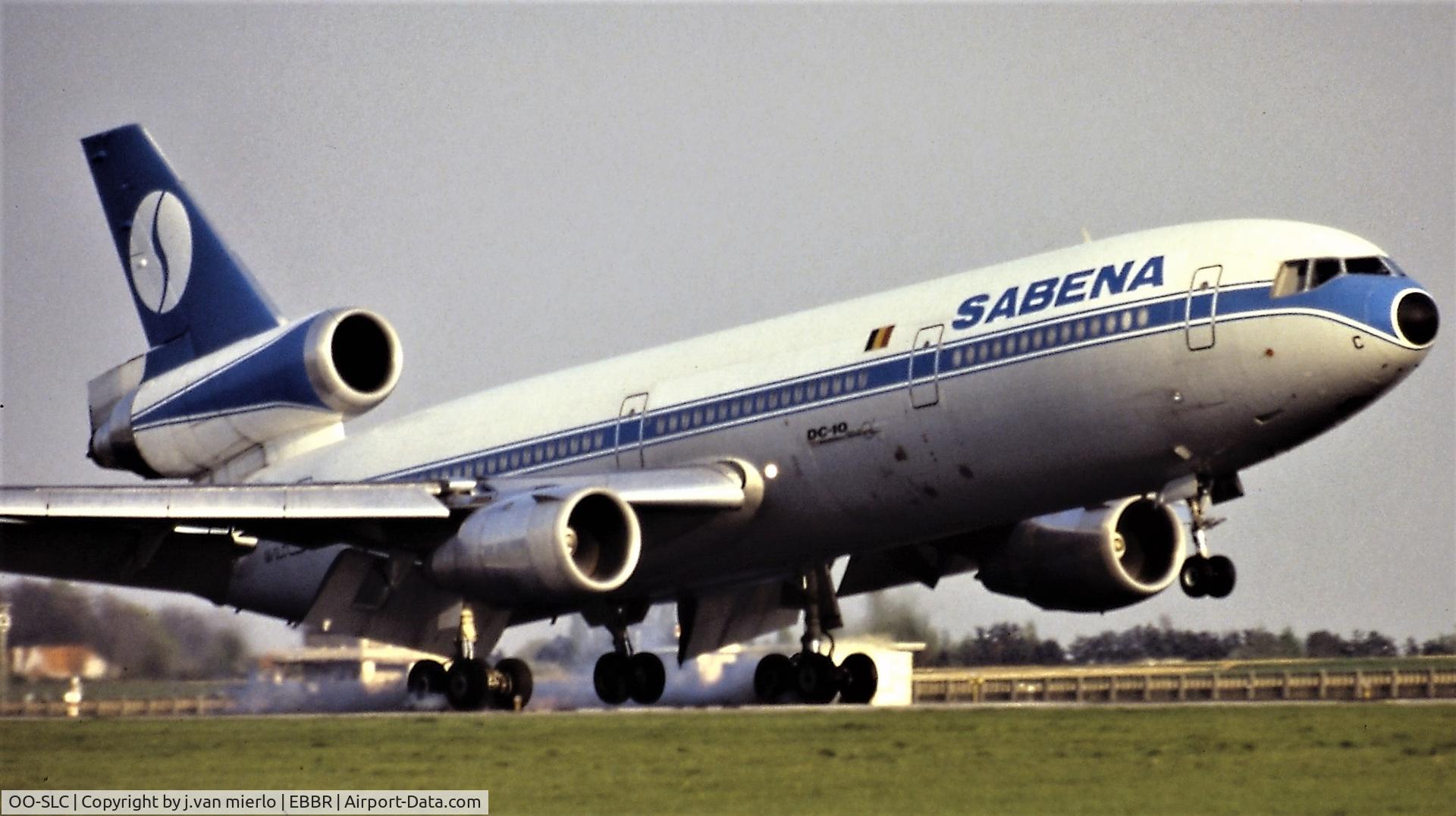 OO-SLC, 1975 McDonnell Douglas DC-10-30F C/N 47908, Landing EBBR 25L scan from slide