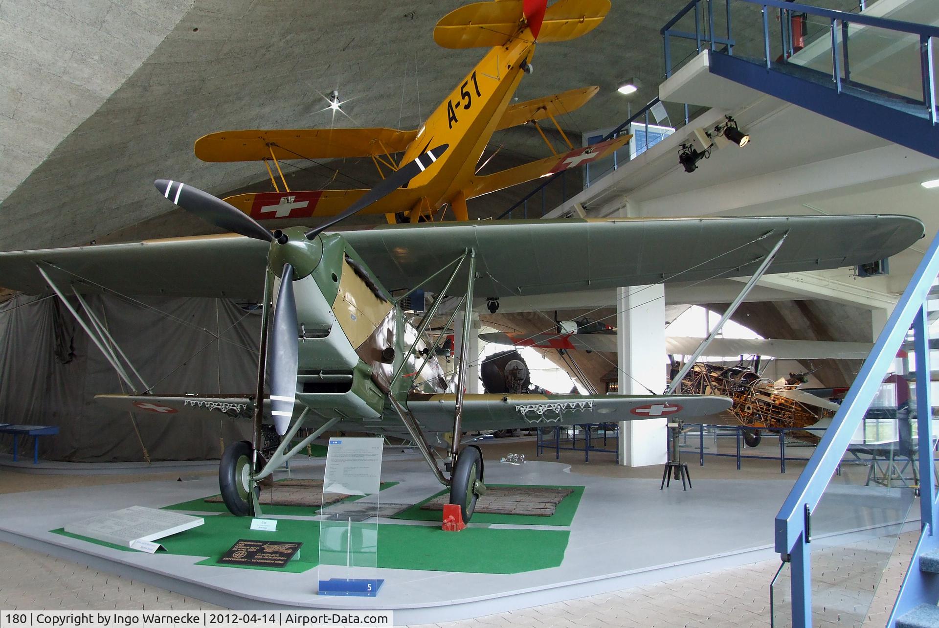 180, EKW C-35 C/N 395, EKW C-35 at the Flieger-Flab-Museum, Dübendorf