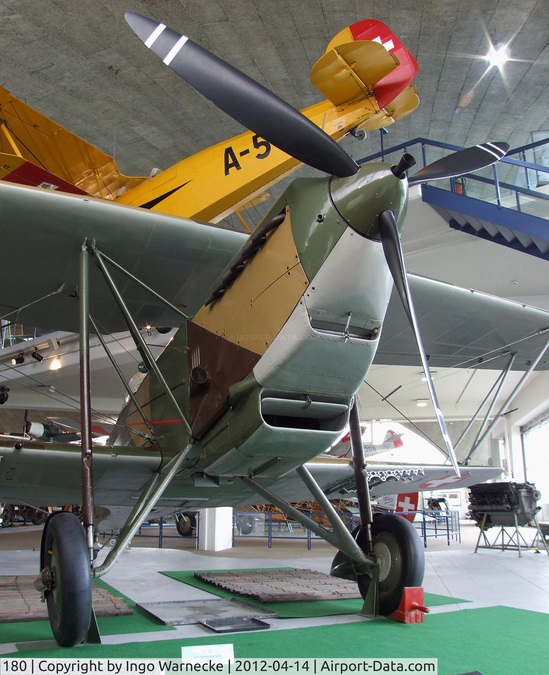 180, EKW C-35 C/N 395, EKW C-35 at the Flieger-Flab-Museum, Dübendorf
