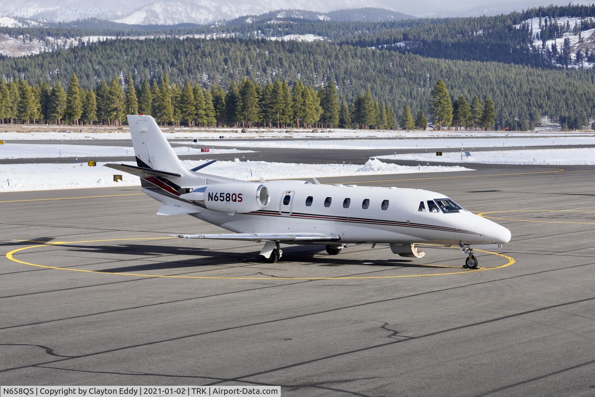 N658QS, 2006 Cessna 560XLS Citation Excel C/N 560-5665, Truckee airport California 2021.