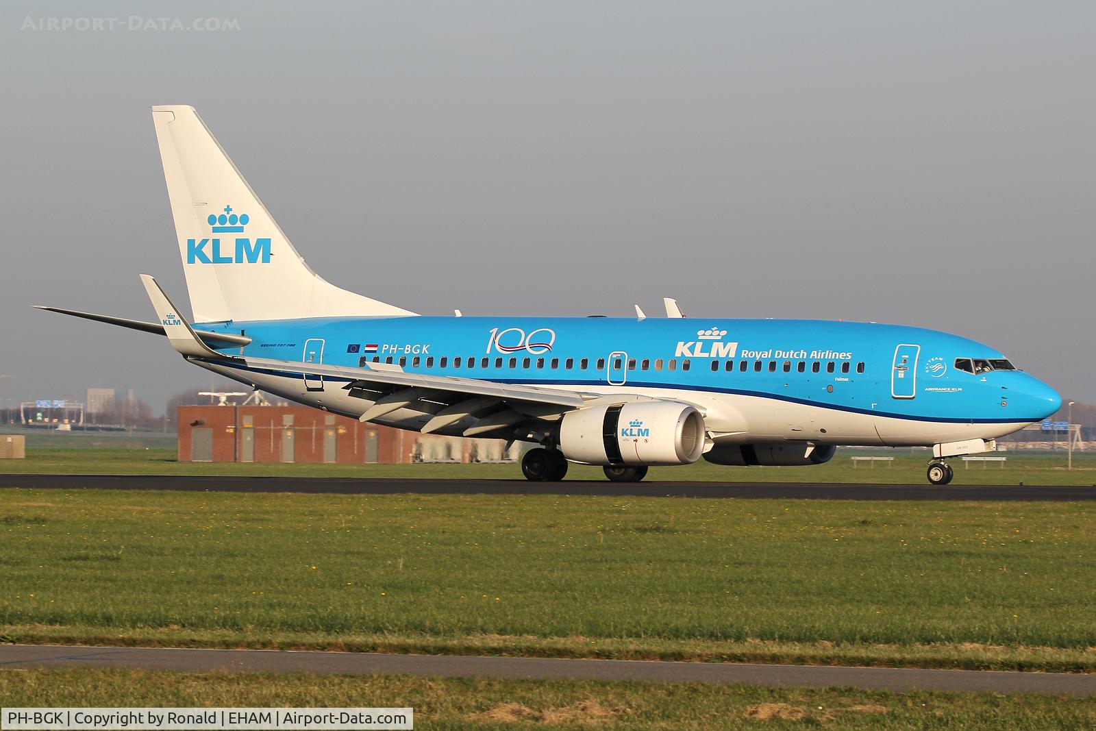 PH-BGK, 2010 Boeing 737-7K2 C/N 38054, at spl