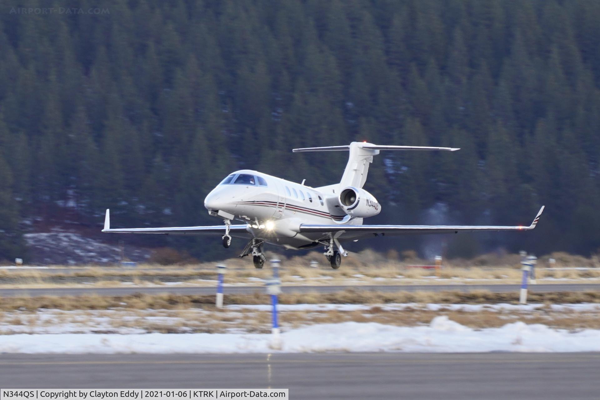 N344QS, 2014 Embraer EMB-505 Phenom 300 C/N 50500219, Truckee airport California 2021.