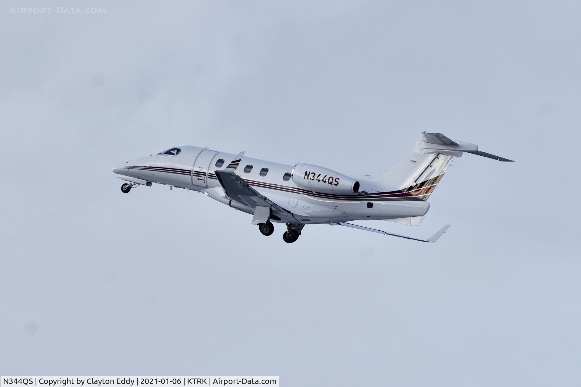 N344QS, 2014 Embraer EMB-505 Phenom 300 C/N 50500219, Truckee airport California 2021.