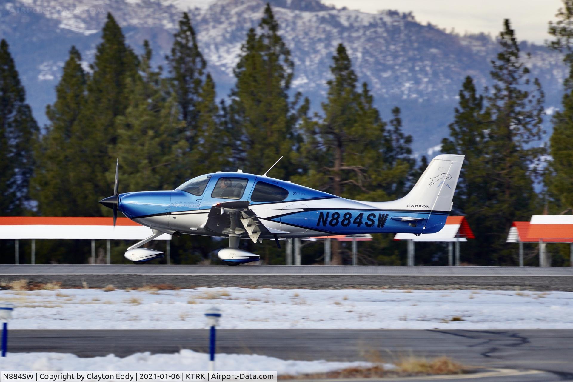 N884SW, 2017 Cirrus SR22T C/N 1562, Truckee airport California 2021.