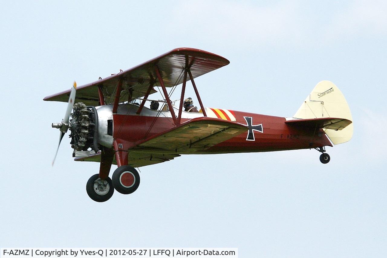 F-AZMZ, Boeing E75 C/N 75.SA.98, Boing Stearman E-75, On display, La Ferté-Alais Airfield (LFFQ) air show 2012