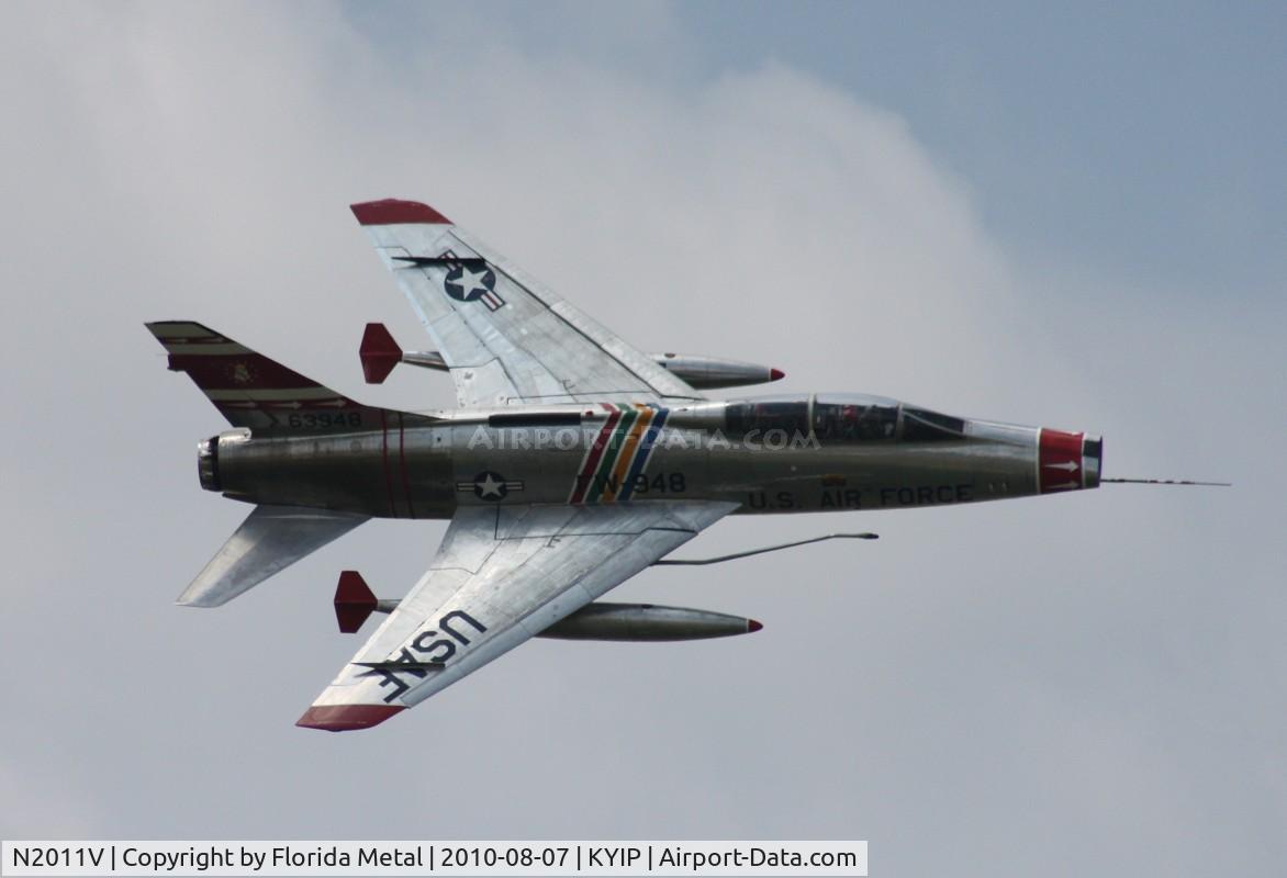 N2011V, 1958 North American F-100F Super Sabre C/N 243-224, TOM YIP 2010