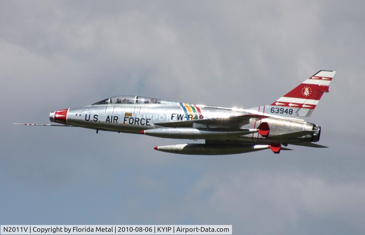 N2011V, 1958 North American F-100F Super Sabre C/N 243-224, TOM YIP 2010
