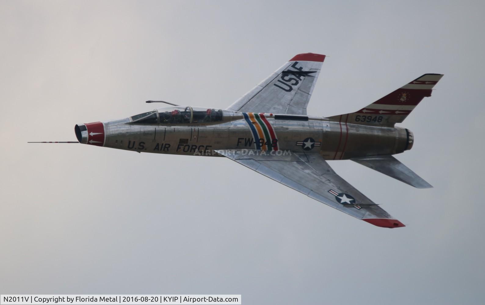 N2011V, 1958 North American F-100F Super Sabre C/N 243-224, TOM YIP 2016