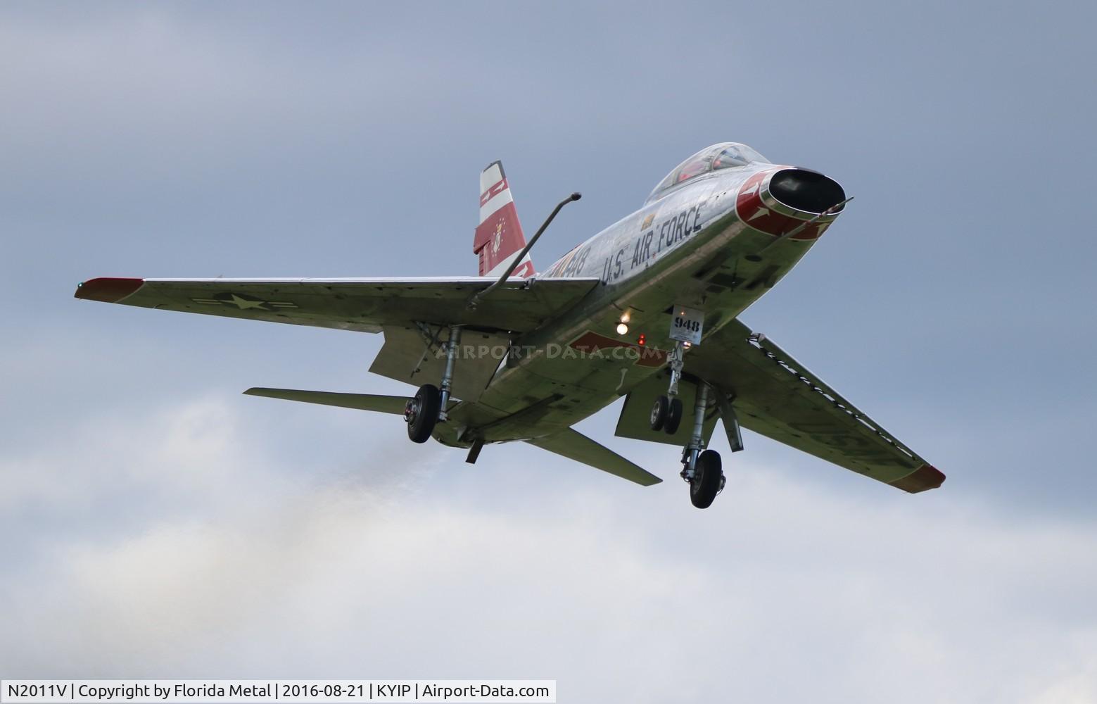 N2011V, 1958 North American F-100F Super Sabre C/N 243-224, TOM YIP 2016