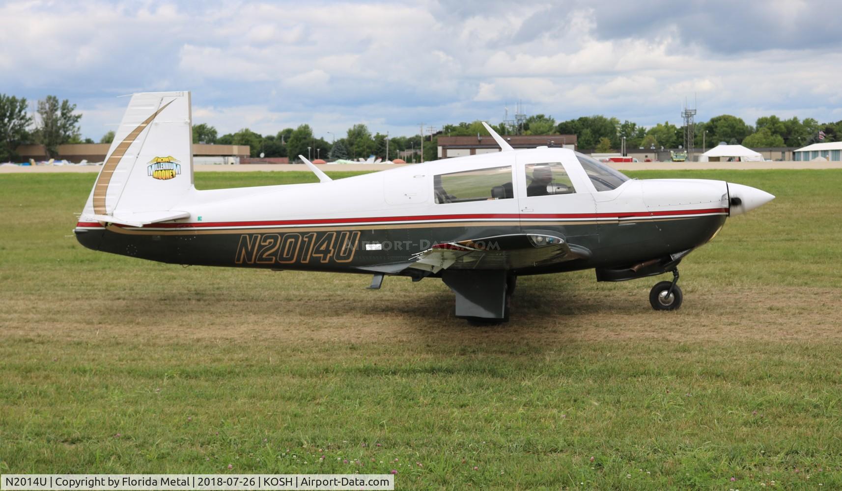 N2014U, Mooney M20J 201 C/N 24-1590, EAA OSH 2018