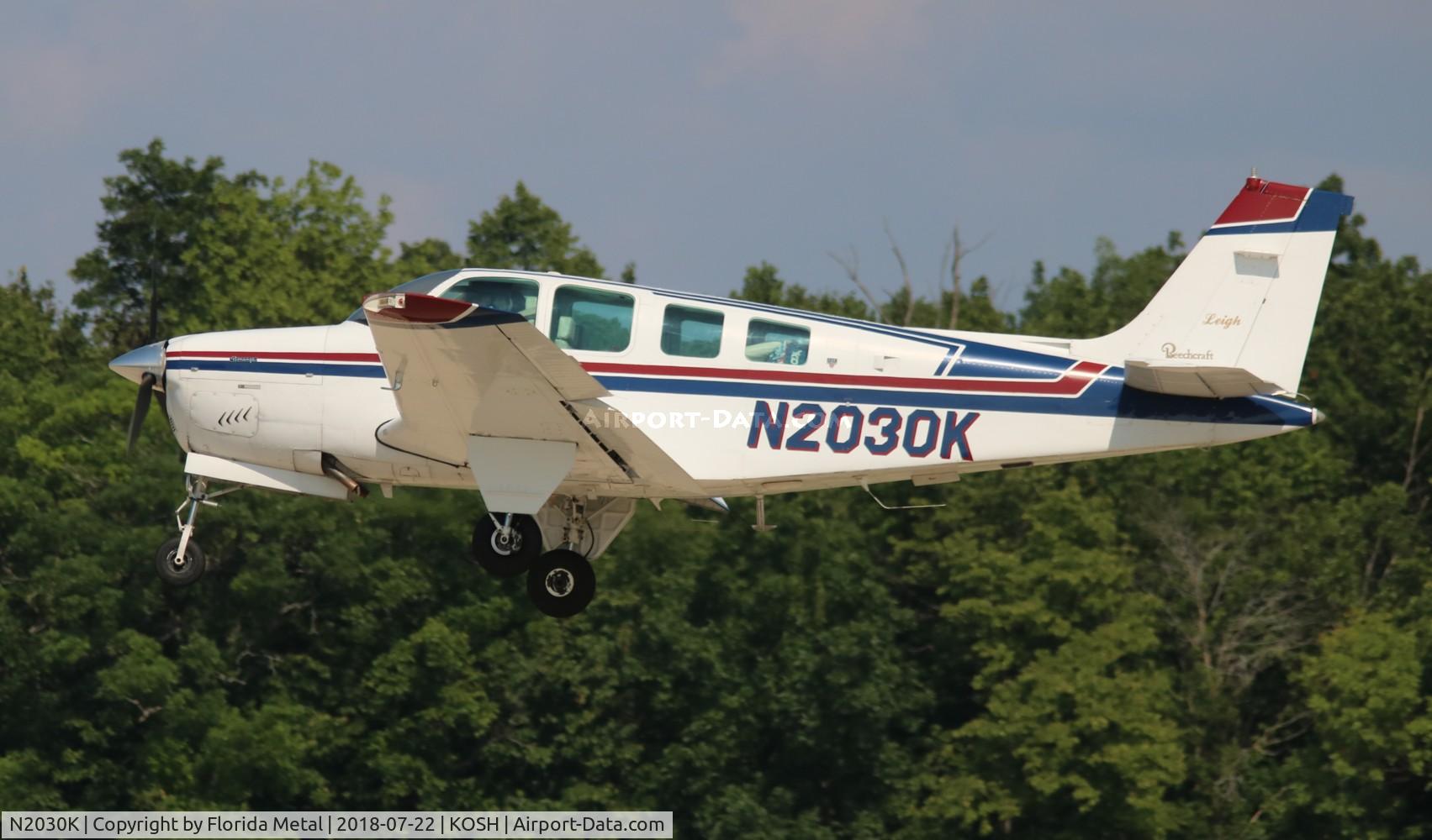 N2030K, 1978 Beech A36 Bonanza 36 C/N E-1358, EAA OSH 2018