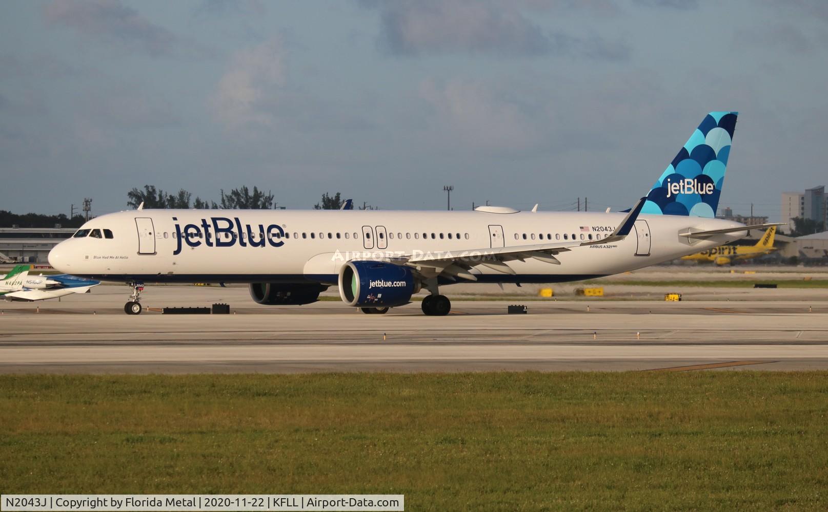 N2043J, 2020 Airbus A321-271NX C/N 9191, Jet Blue A321NEO