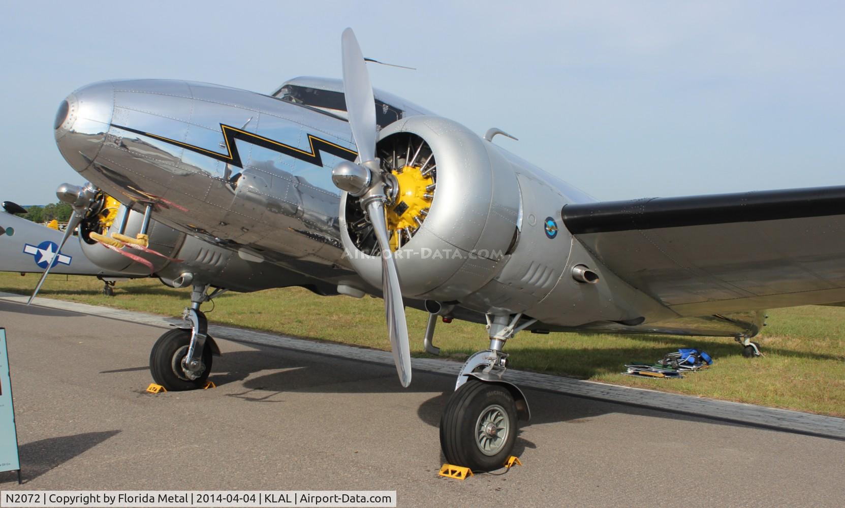 N2072, 1936 Lockheed 12A Electra Junior C/N 1208, SNF LAL 2014