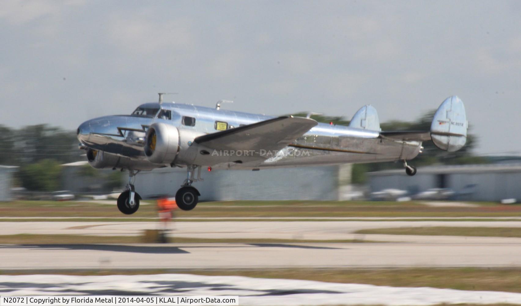 N2072, 1936 Lockheed 12A Electra Junior C/N 1208, SNF LAL 2014