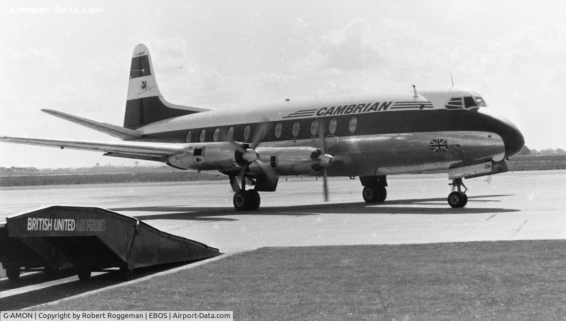 G-AMON, 1953 Vickers Viscount 701 C/N 27, 1964-05.CAMBRIAN.