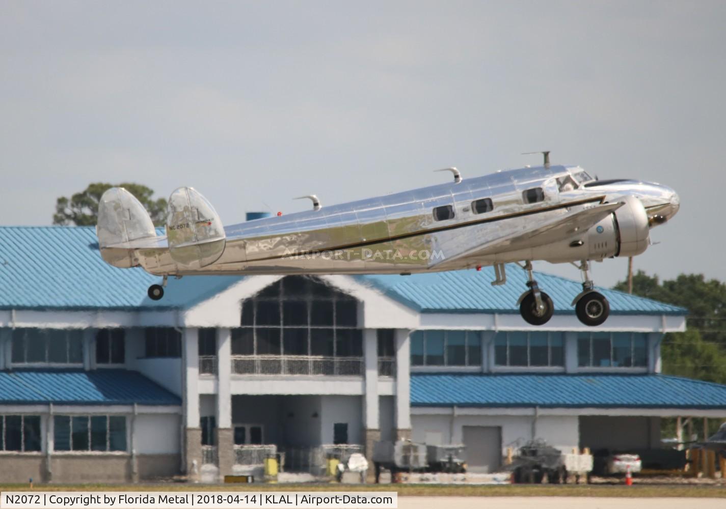 N2072, 1936 Lockheed 12A Electra Junior C/N 1208, SNF LAL 2018