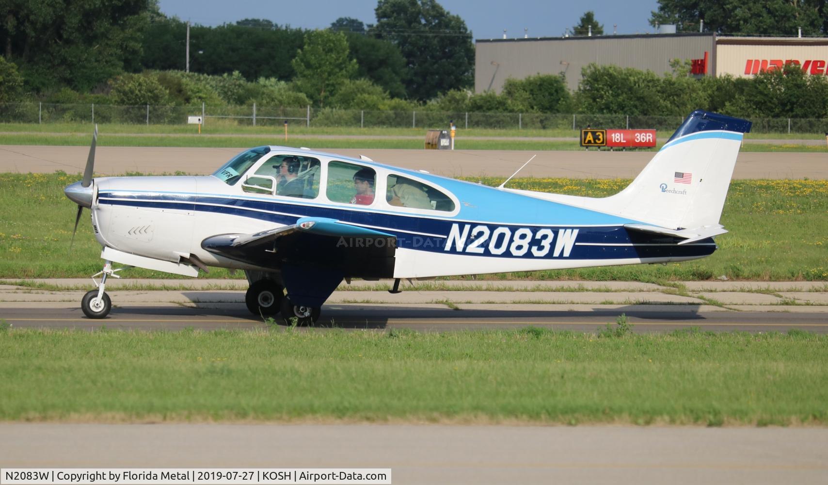 N2083W, 1965 Beech 35-C33 Debonair C/N CD-990, EAA OSH 2019