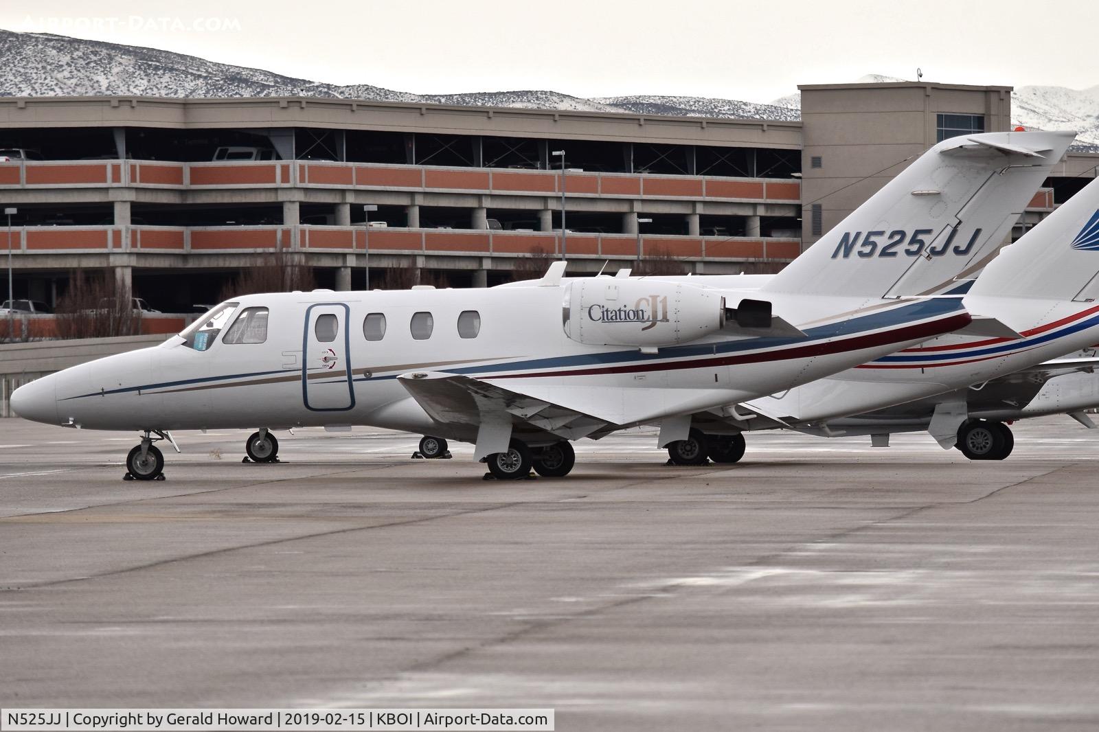 N525JJ, 2002 Cessna 525 CitationJet CJ1 C/N 525-0497, Parked on north GA ramp.