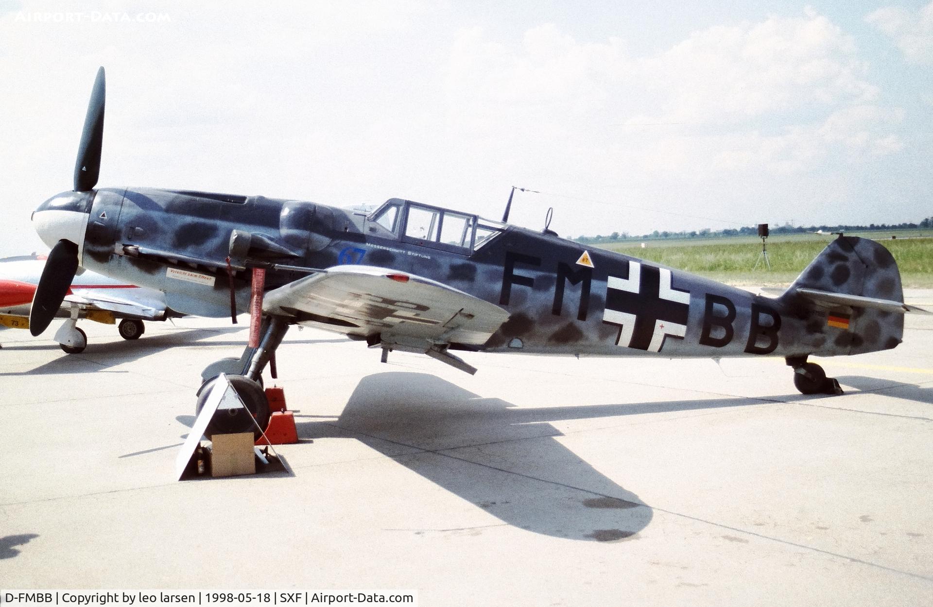 D-FMBB, Messerschmitt Bf-109G-6 C/N 156, Berlin Air Show 18.5.1998