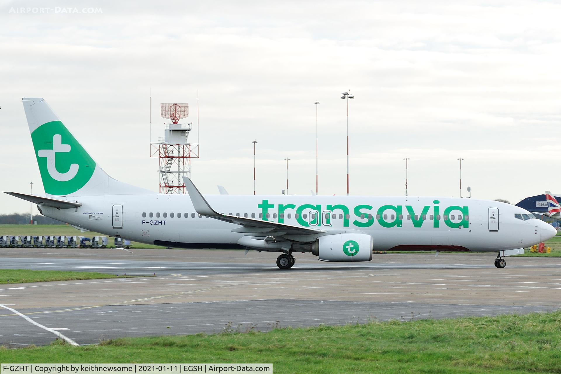 F-GZHT, 2015 Boeing 737-85R C/N 41332/5392, Arriving at Norwich from Montpellier, France.