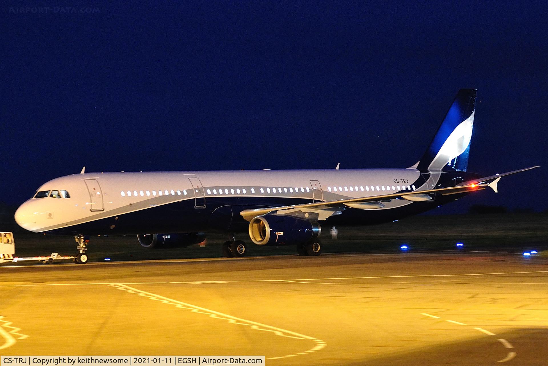 CS-TRJ, 1999 Airbus A321-231 C/N 1004, Removed from spray shop with new colour scheme.