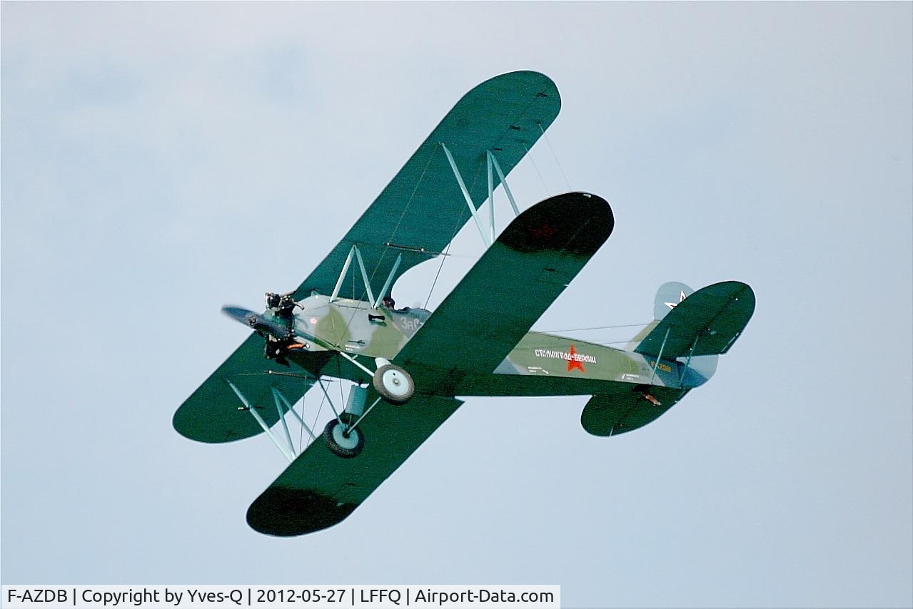 F-AZDB, Polikarpov Po-2W C/N 045, Polikarpov Po-2W, On display, La Ferté Alais Airfield (LFFQ) Air Show 2012