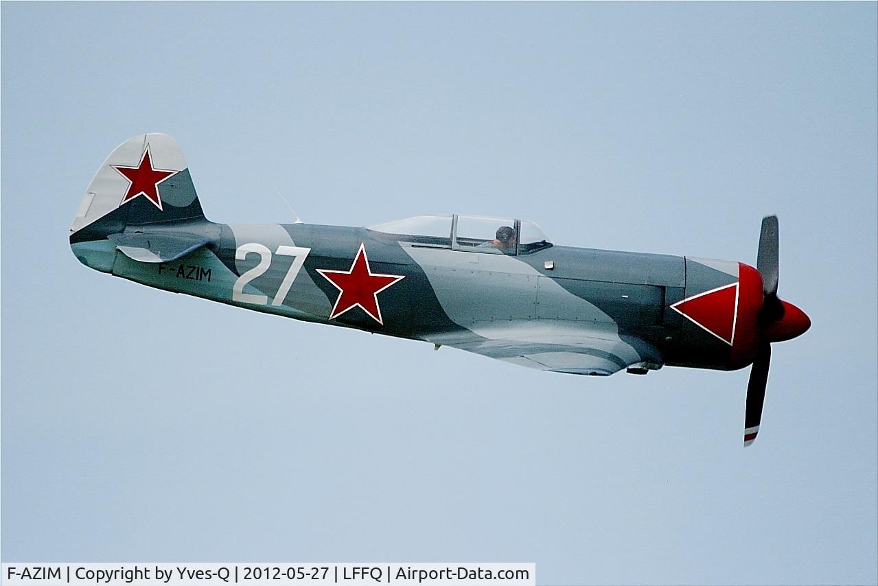 F-AZIM, Yakovlev Yak-3UTI-PW C/N 9/04623, Yakovlev YAK-3UTI-PW, On display, La Ferté-Alais Airfield (LFFQ) Air Show 2012