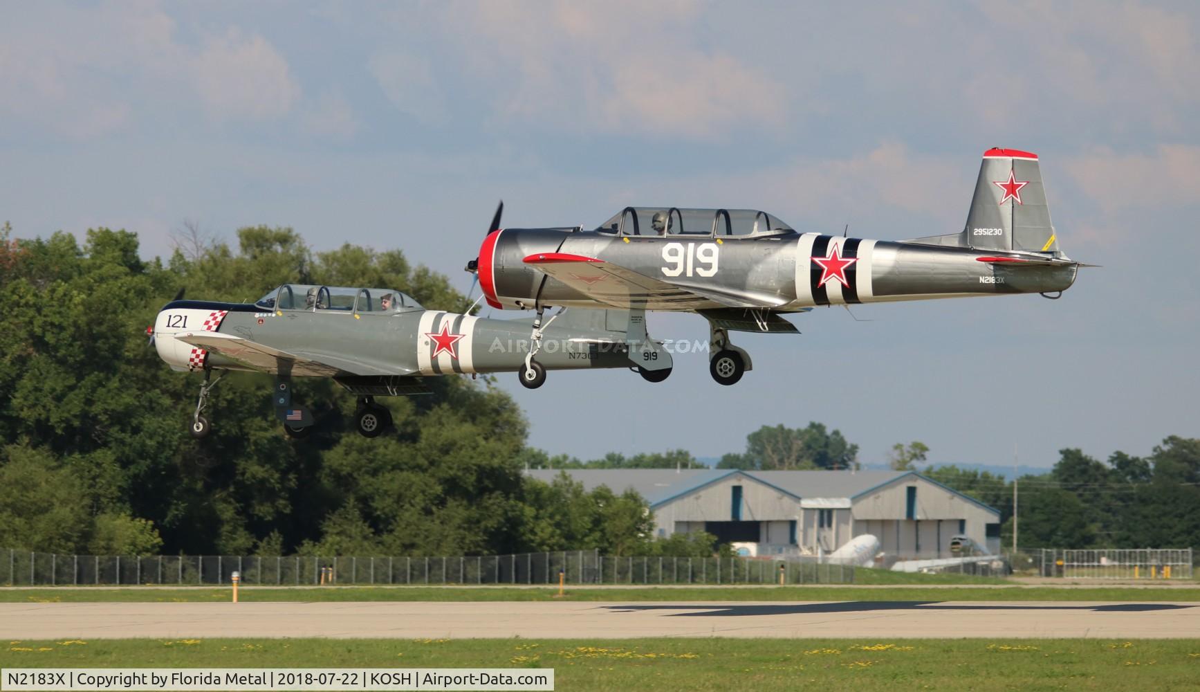 N2183X, Nanchang CJ-6 C/N 2951230, EAA OSH 2018