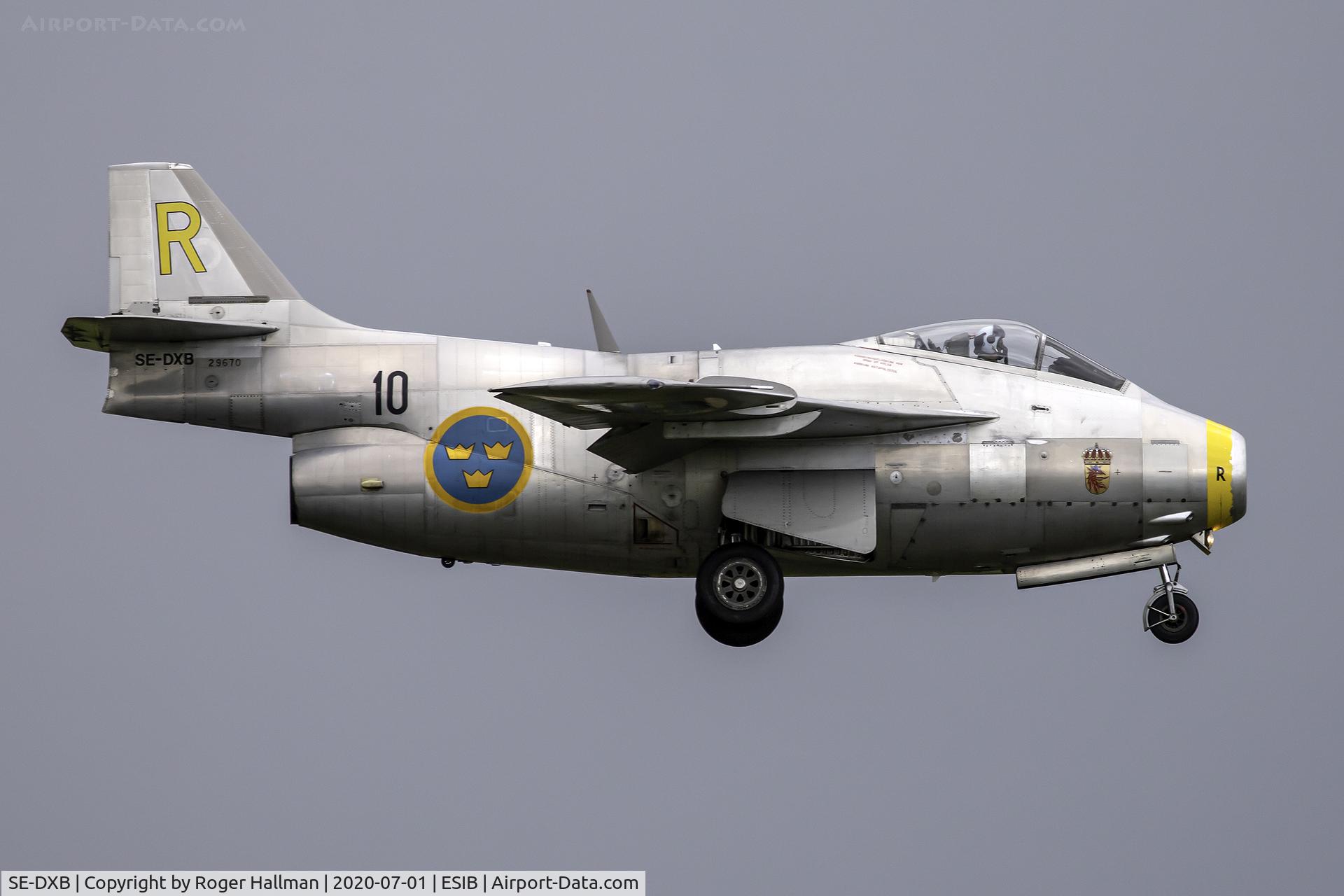 SE-DXB, 1955 Saab J-29F Tunnan C/N 29670, This J-29 Tunnan is operated by Swedish Air Force Historic Flight