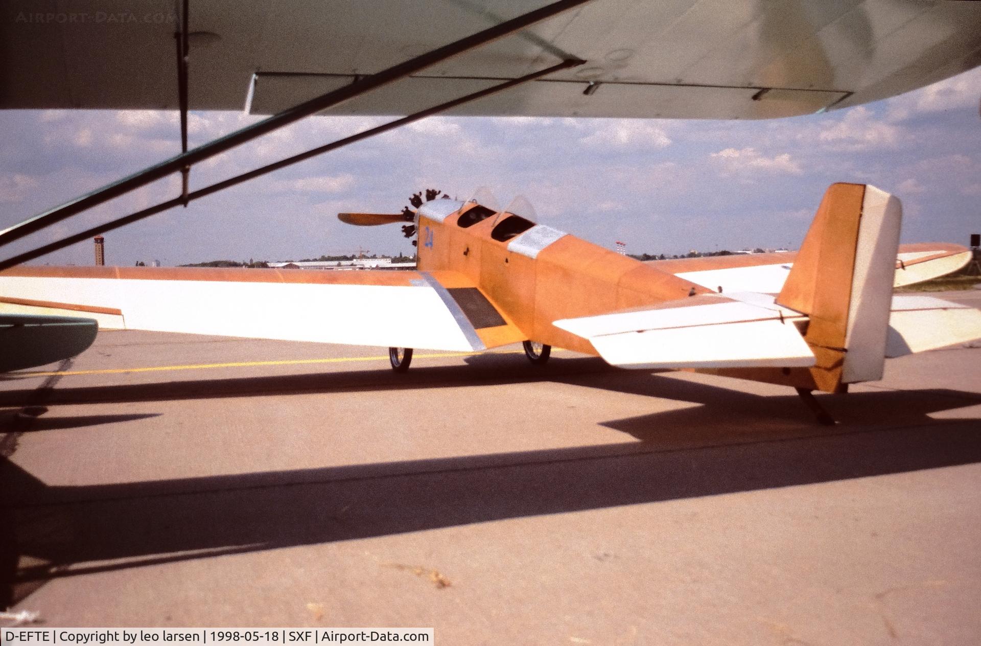 D-EFTE, 1929 Klemm Kl-25-1A C/N 152, Berlin Air Show 18.5.1998