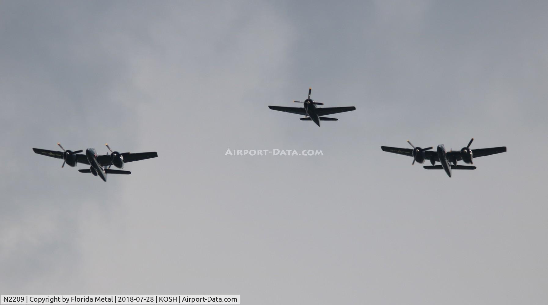 N2209, 1945 Grumman F8F-1B Bearcat C/N 122095, EAA OSH 2018