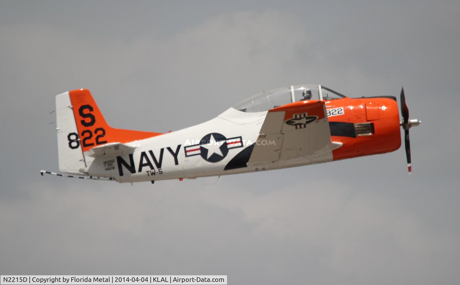 N2215D, 1957 North American T-28C Trojan C/N 252-44 (146281), SNF LAL 2014