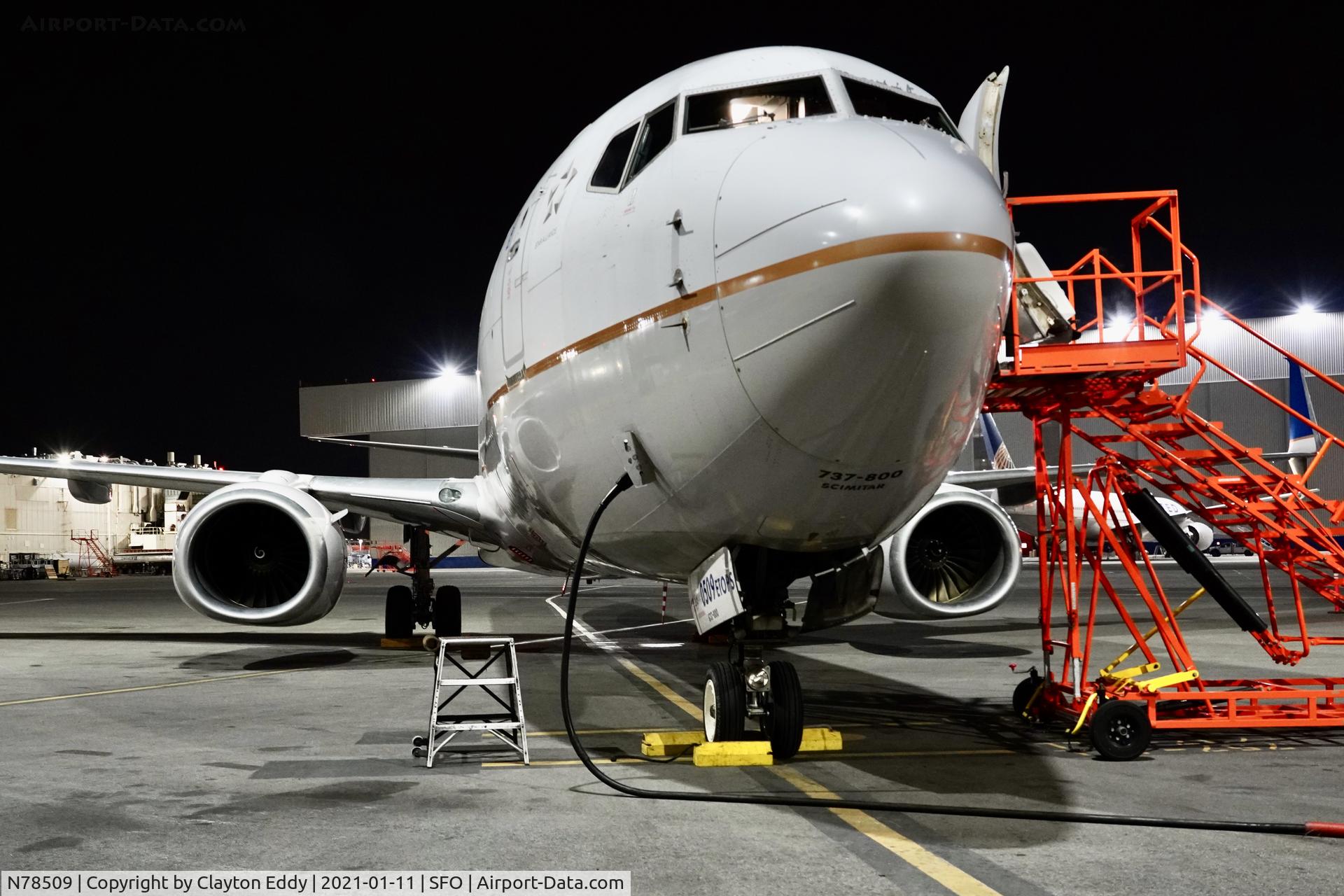 N78509, 2008 Boeing 737-824 C/N 31638, SFO 2021.