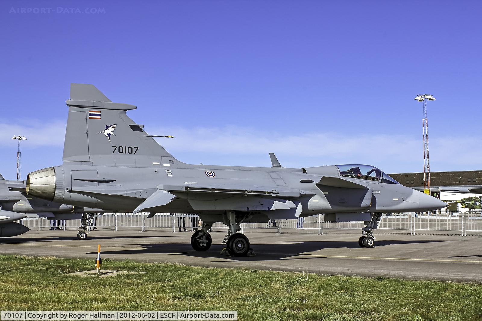 70107, SAAB JAS-39C Gripen C/N 70107, Thai JAS-39C Gripen at Swedish Air Force Day 2012