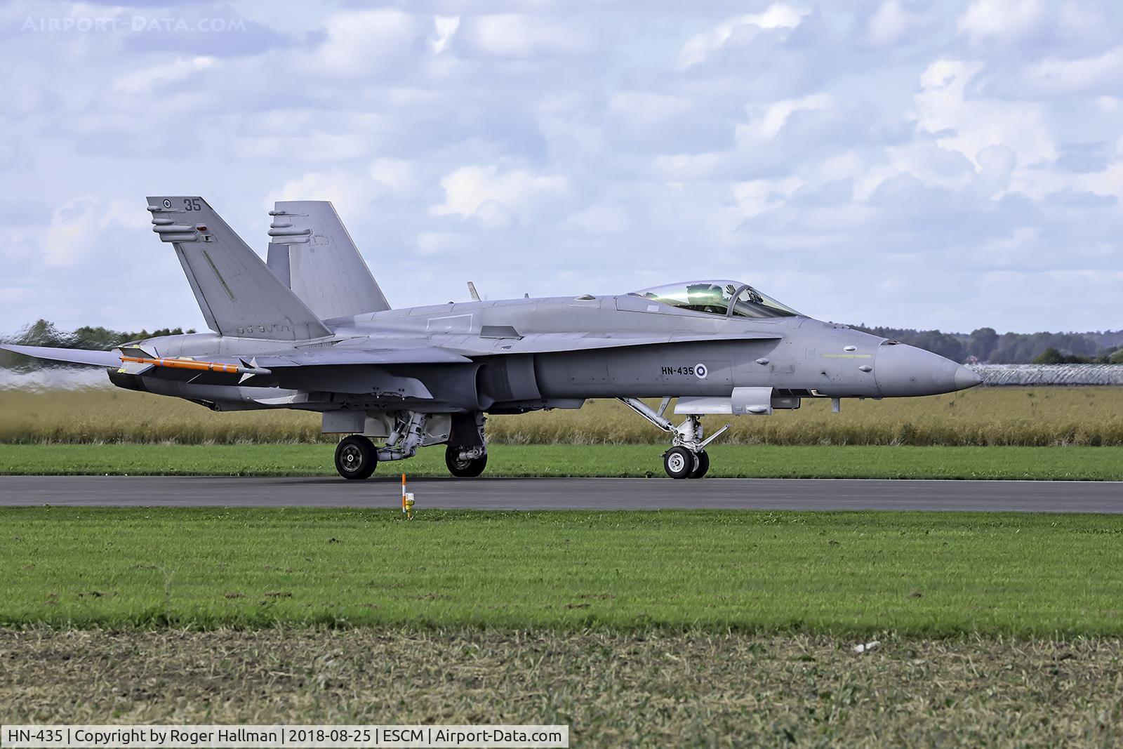 HN-435, McDonnell Douglas F-18C Hornet C/N 1443, A picture taken at the Swedish Air Force Day 2018