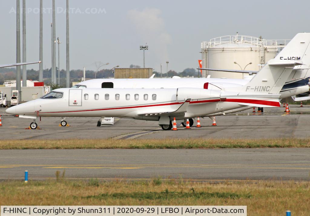 F-HINC, 2014 Learjet 75 C/N 45-488, Parked at the General Aviation area...