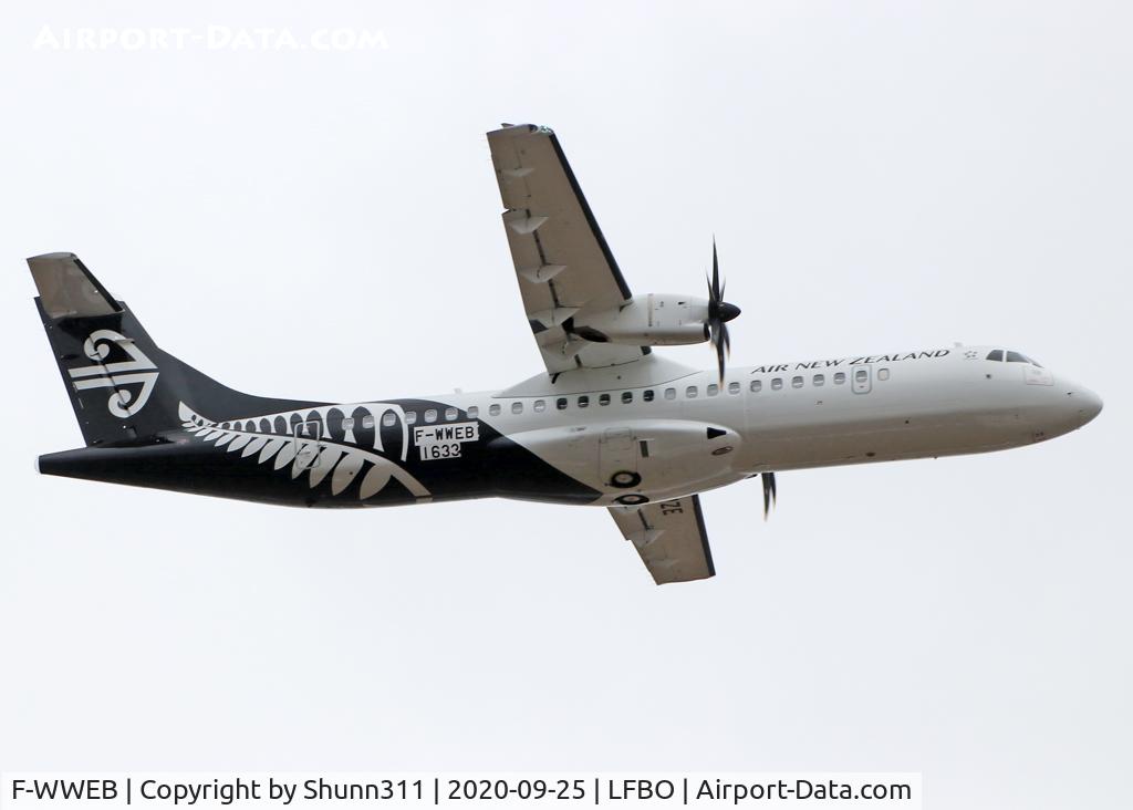 F-WWEB, 2020 ATR 72-600 C/N 1633, C/n 1633 - To be ZK-MZE