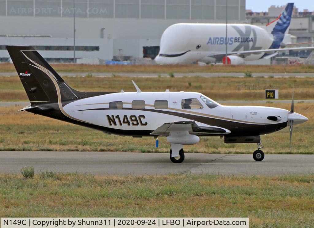 N149C, 2012 Piper PA-46-500TP Meridan C/N 4697490, Taxiing to the General Aviation area...