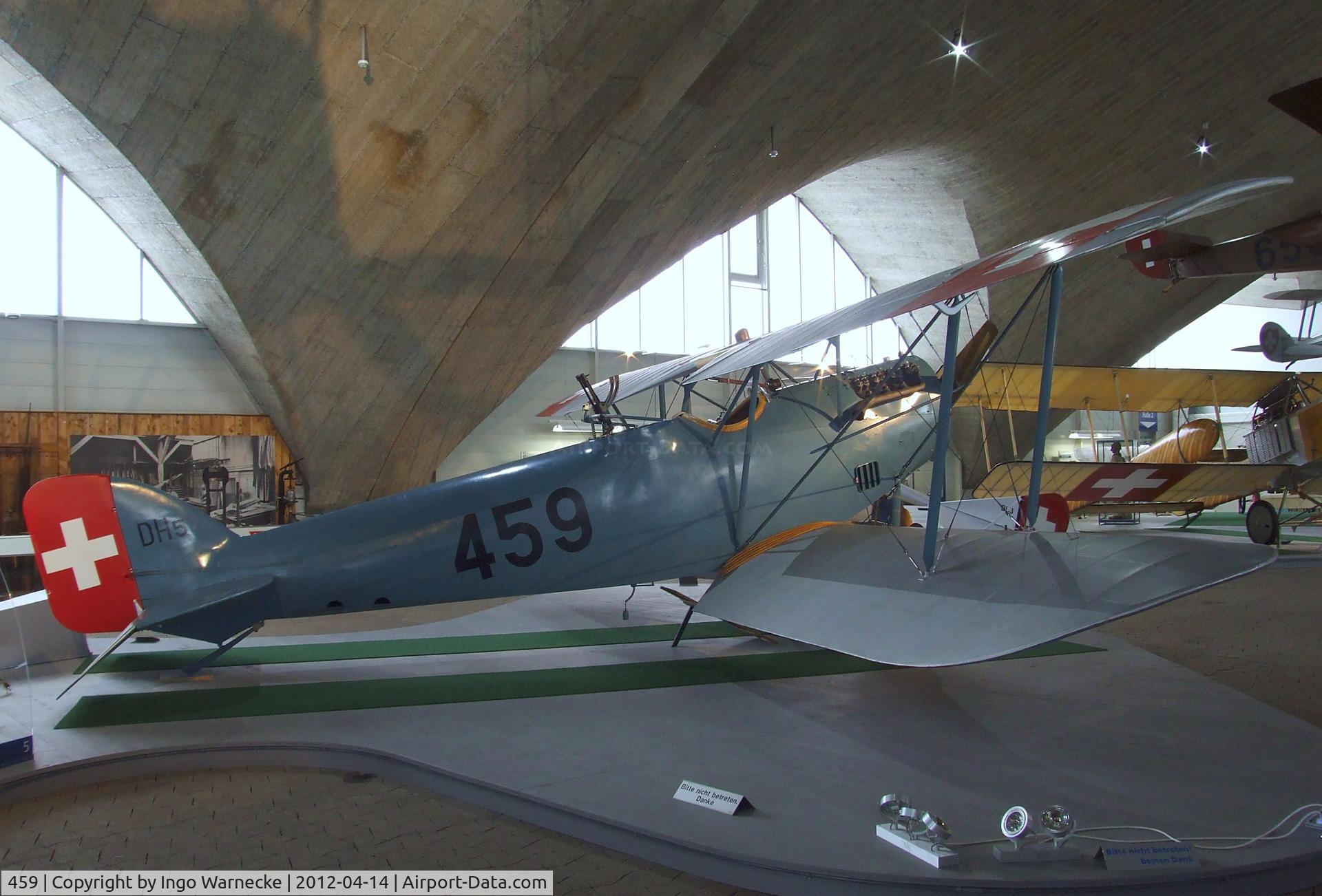 459, EKW Thun Haefeli DH-5 Replica C/N Not found 459, EKW Thun Häfeli DH-5 replica at the Flieger-Flab-Museum, Dübendorf