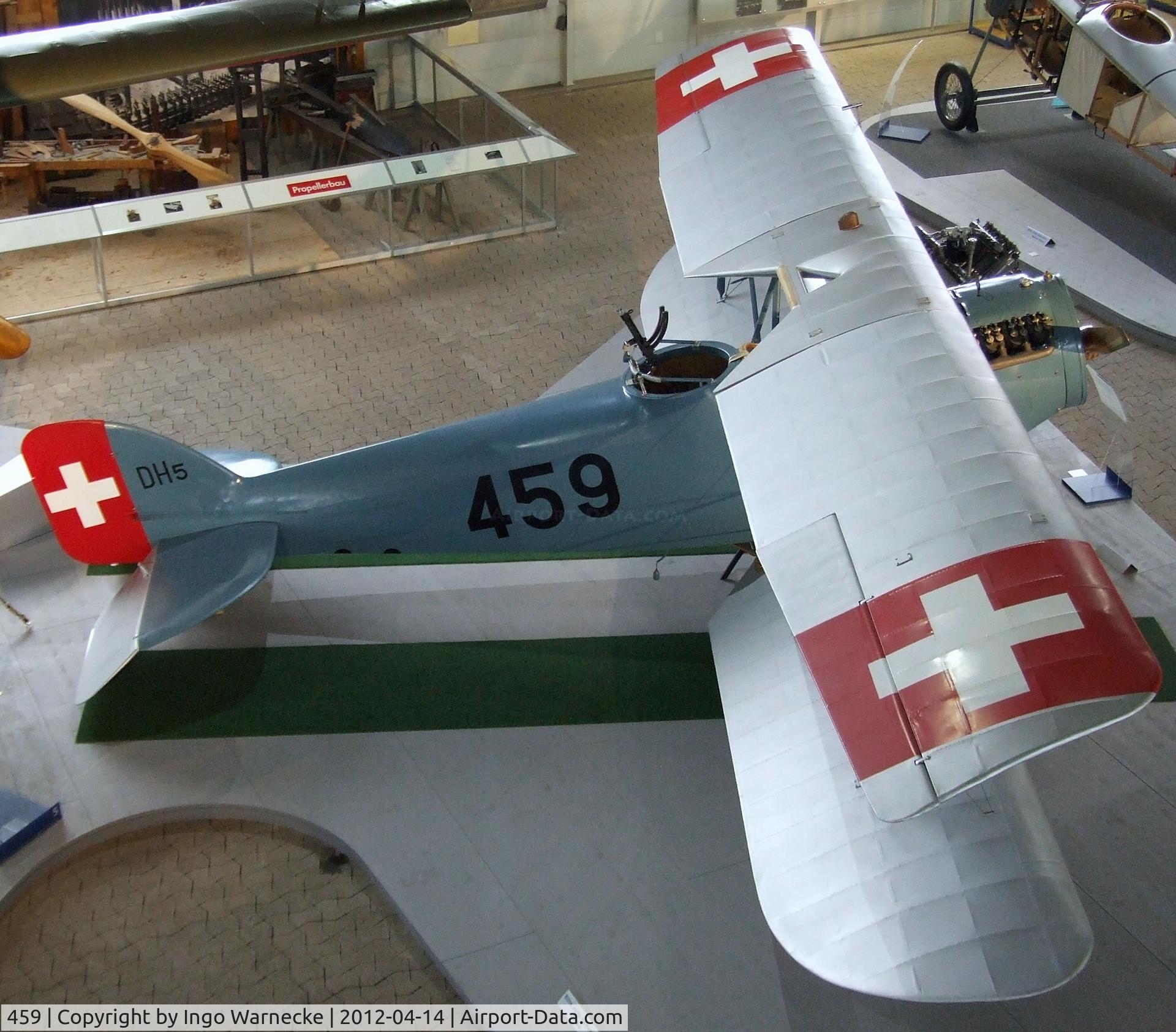 459, EKW Thun Haefeli DH-5 Replica C/N Not found 459, EKW Thun Häfeli DH-5 replica at the Flieger-Flab-Museum, Dübendorf