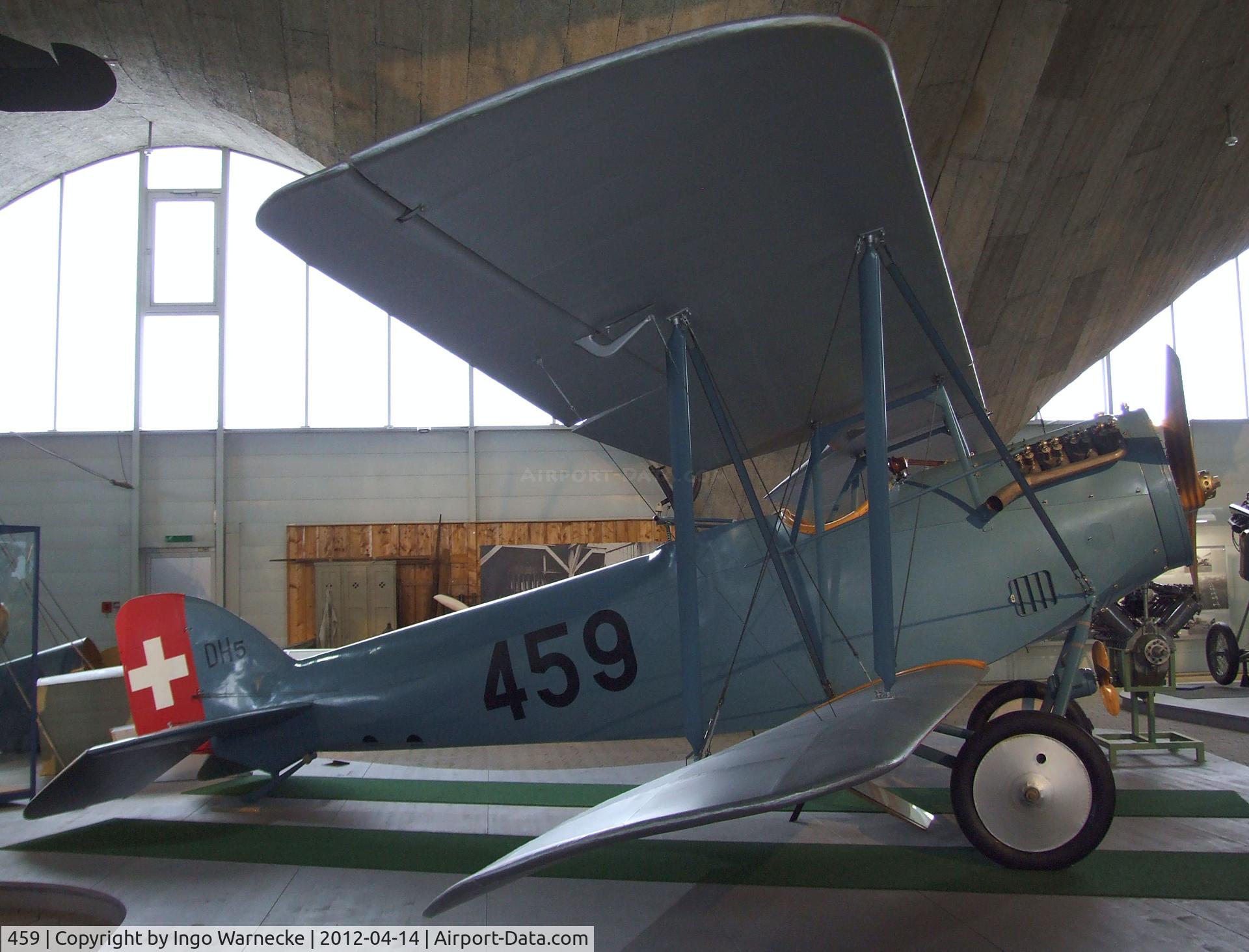 459, EKW Thun Haefeli DH-5 Replica C/N Not found 459, EKW Thun Häfeli DH-5 replica at the Flieger-Flab-Museum, Dübendorf