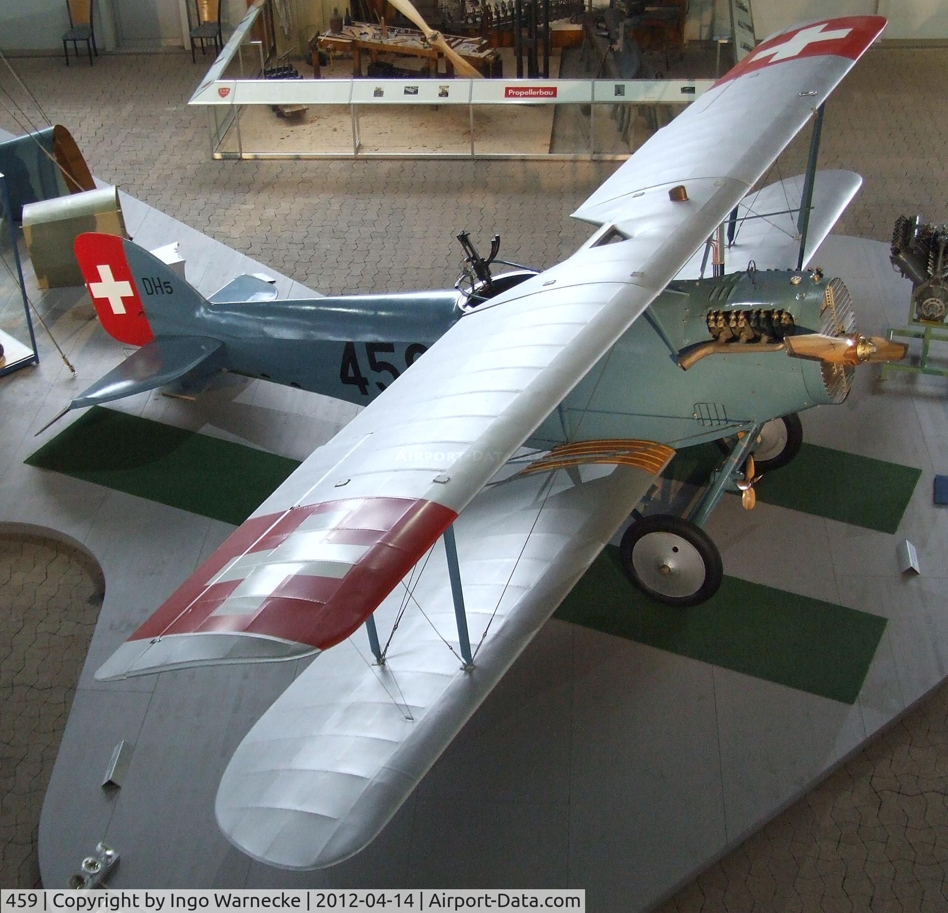459, EKW Thun Haefeli DH-5 Replica C/N Not found 459, EKW Thun Häfeli DH-5 replica at the Flieger-Flab-Museum, Dübendorf
