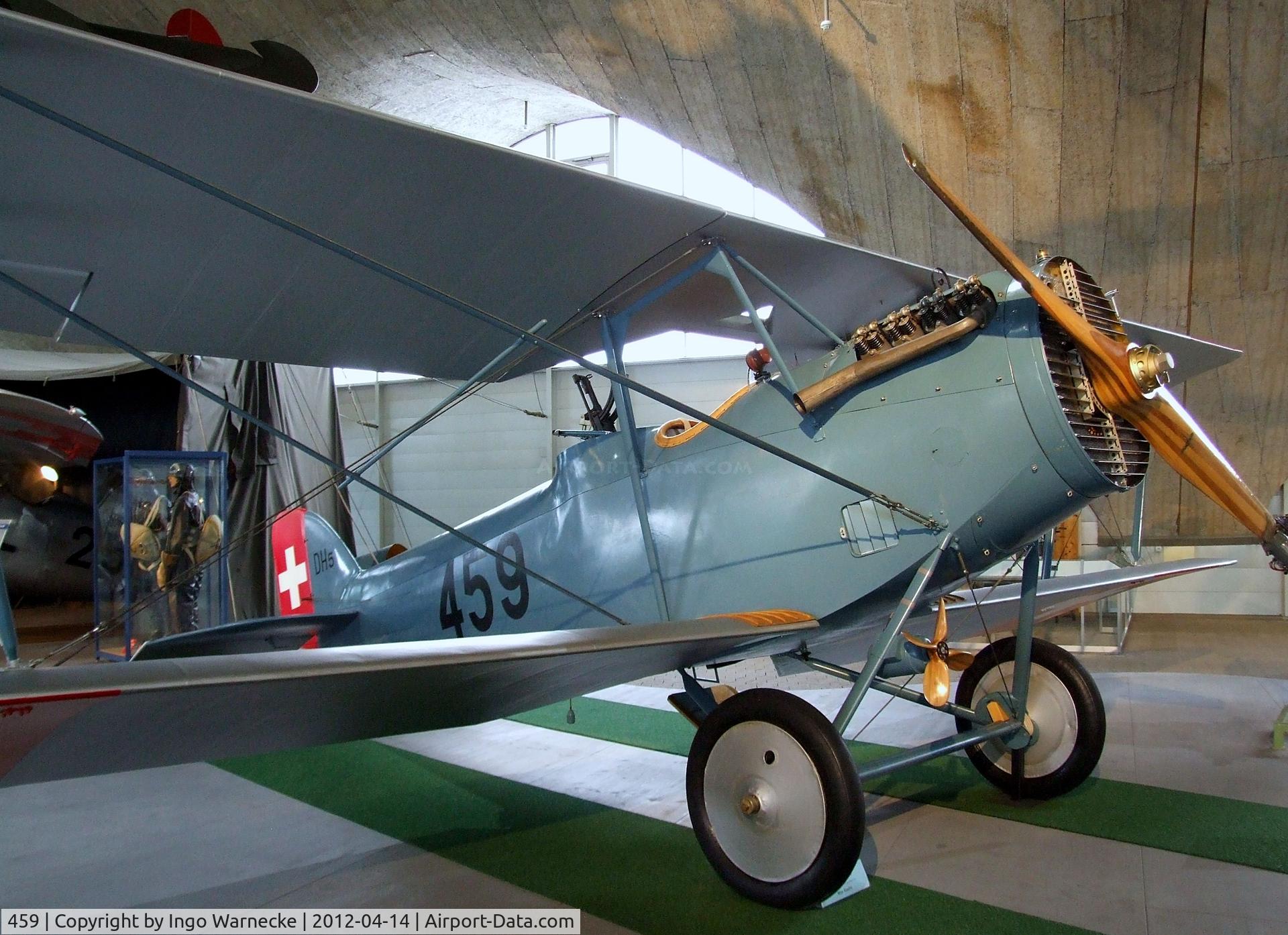 459, EKW Thun Haefeli DH-5 Replica C/N Not found 459, EKW Thun Häfeli DH-5 replica at the Flieger-Flab-Museum, Dübendorf