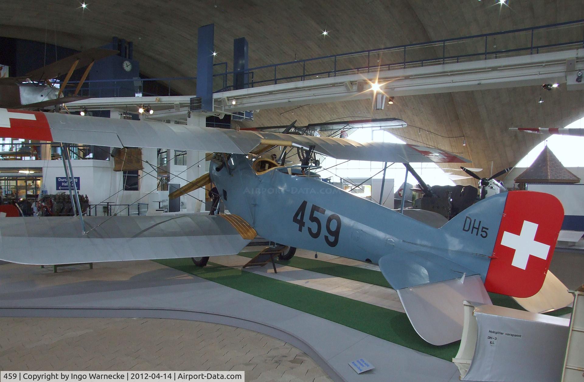 459, EKW Thun Haefeli DH-5 Replica C/N Not found 459, EKW Thun Häfeli DH-5 replica at the Flieger-Flab-Museum, Dübendorf