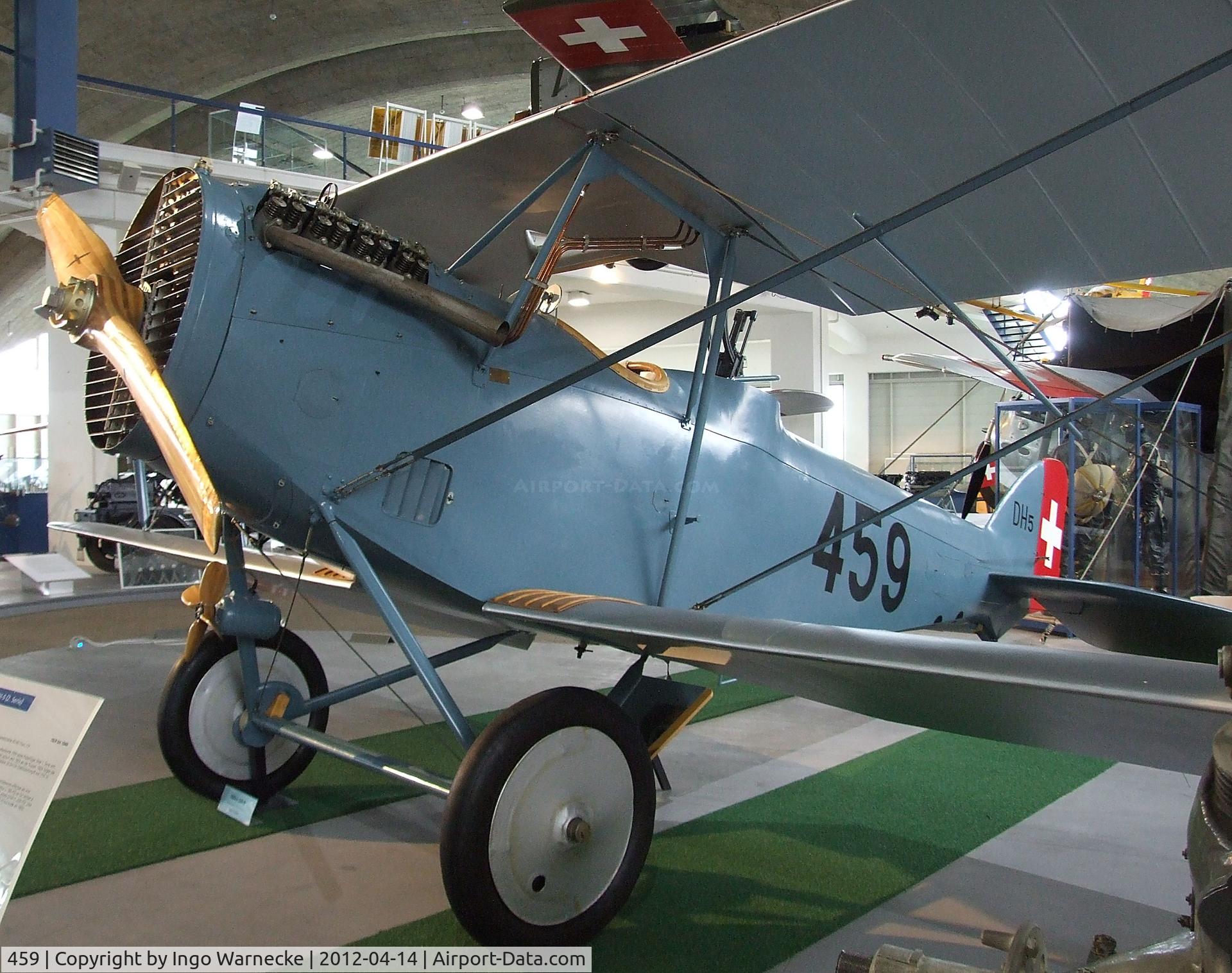 459, EKW Thun Haefeli DH-5 Replica C/N Not found 459, EKW Thun Häfeli DH-5 replica at the Flieger-Flab-Museum, Dübendorf