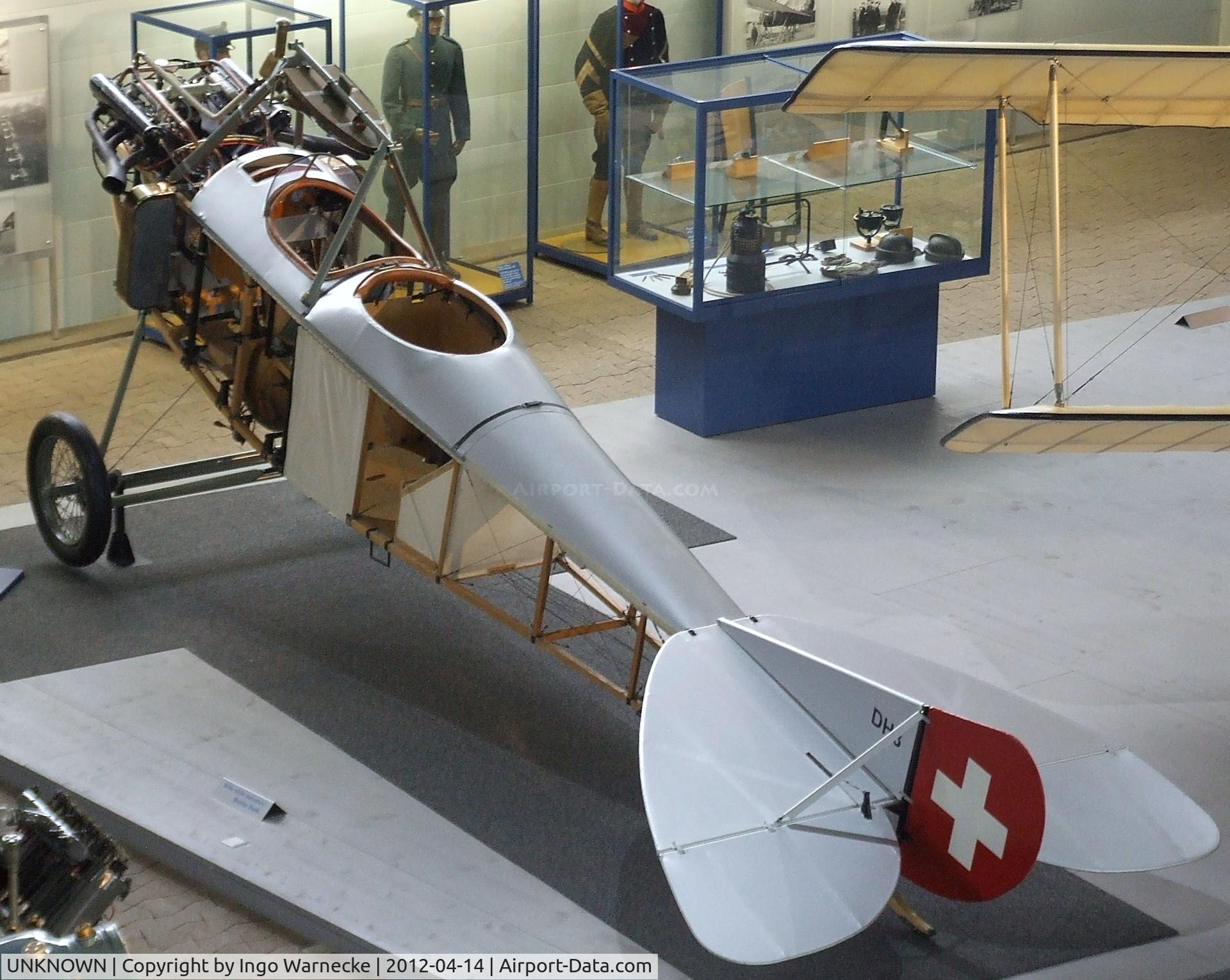 UNKNOWN, EKW Thun Haefeli DH-3 replica C/N unknown_dh3, EKW Thun Häfeli DH-3 replica (minus propeller, wings, part outer skin) at the Flieger-Flab-Museum, Dübendorf