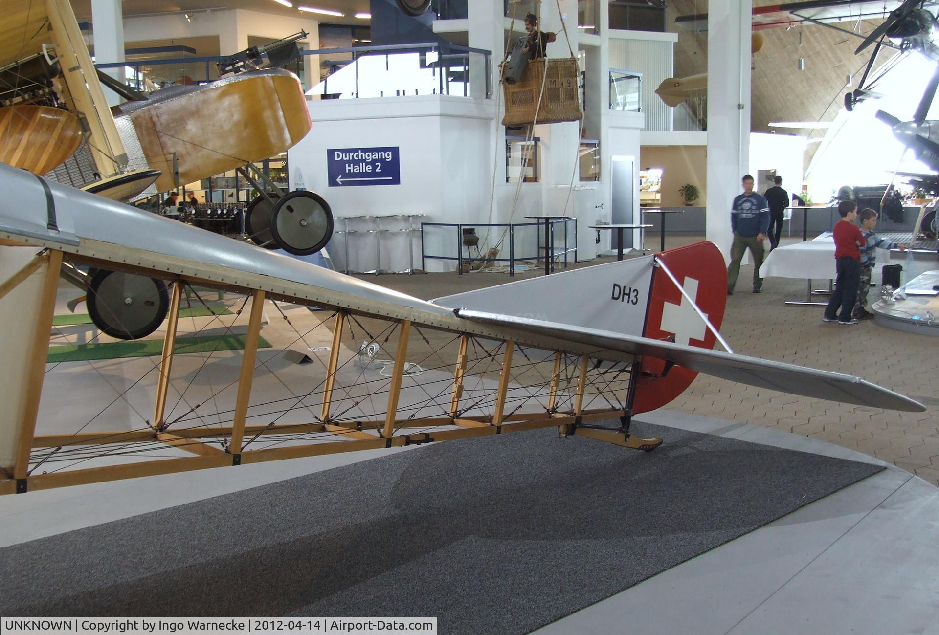 UNKNOWN, EKW Thun Haefeli DH-3 replica C/N unknown_dh3, EKW Thun Häfeli DH-3 replica (minus propeller, wings, part outer skin) at the Flieger-Flab-Museum, Dübendorf